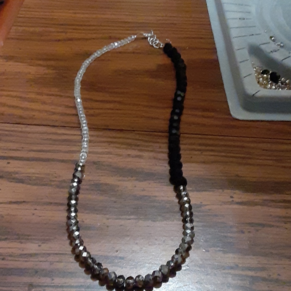 Handcrafted ombre necklace
